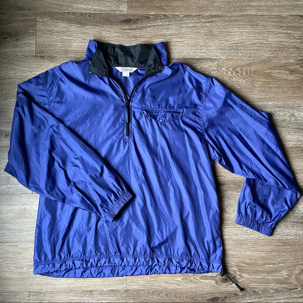 L.L.Bean Purple Windbreaker - Picture 3 of 10